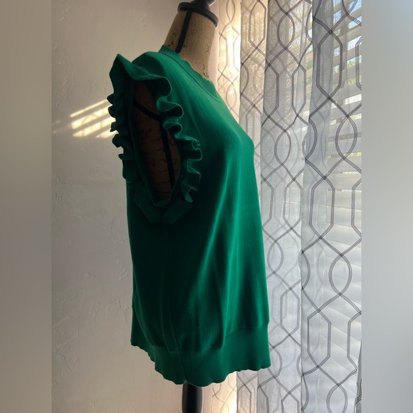 Green Ruffle Sweater - Picture 9 of 12